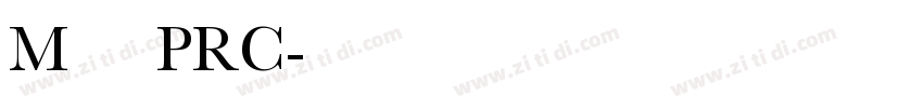 M 盈黑 PRC字体转换
